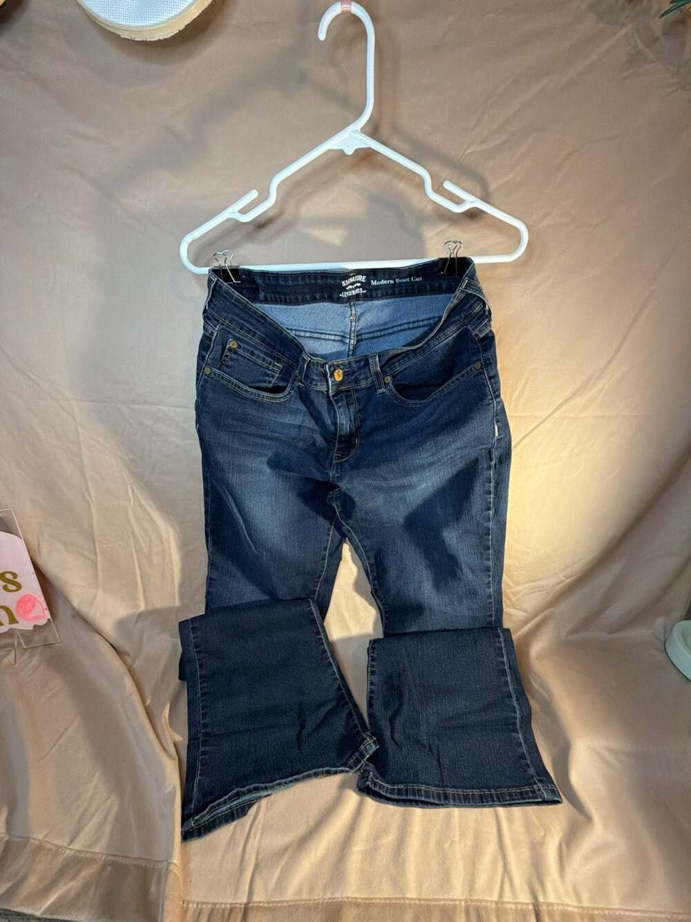 Signature by Levi Strauss & Co. Modern Boot Cut Jeans Size 14L Dark Wash Denim